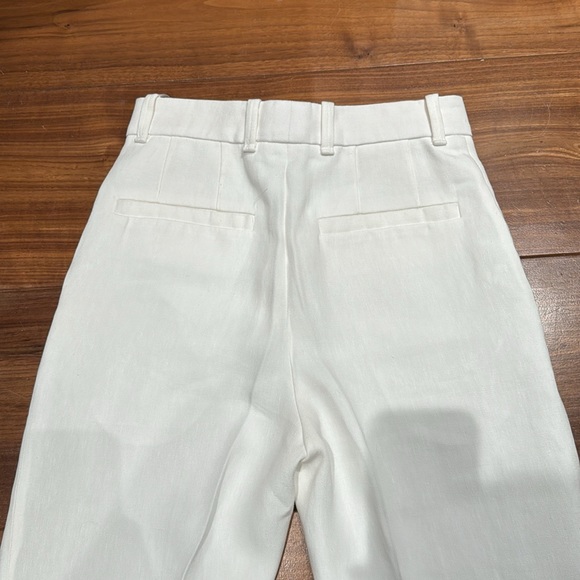 Chloe Linen Linen tapered Trouser Pants White Size FR34 - Picture 15 of 15